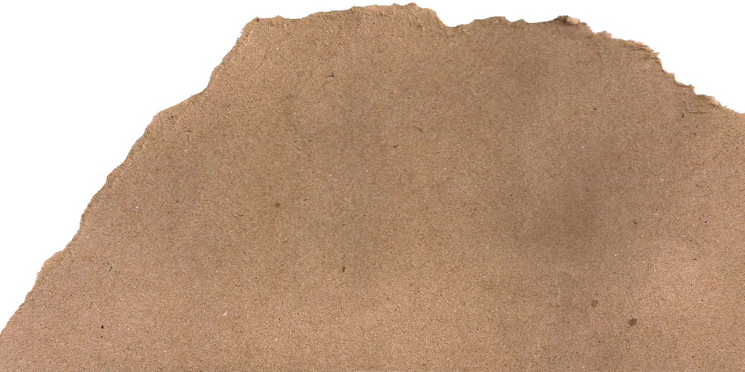 Brown Kraft Paper with One Ripped Edge